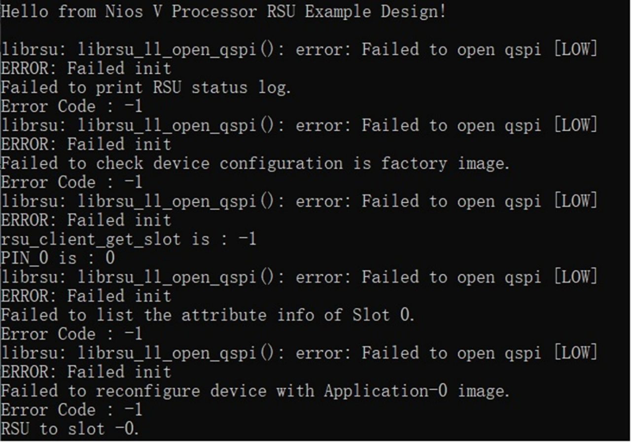 图18 QSPI 报错